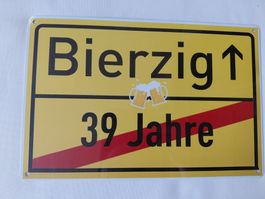Metallschild Geburtstag 40 Jahre 30cm × 20cm / 2D Bild