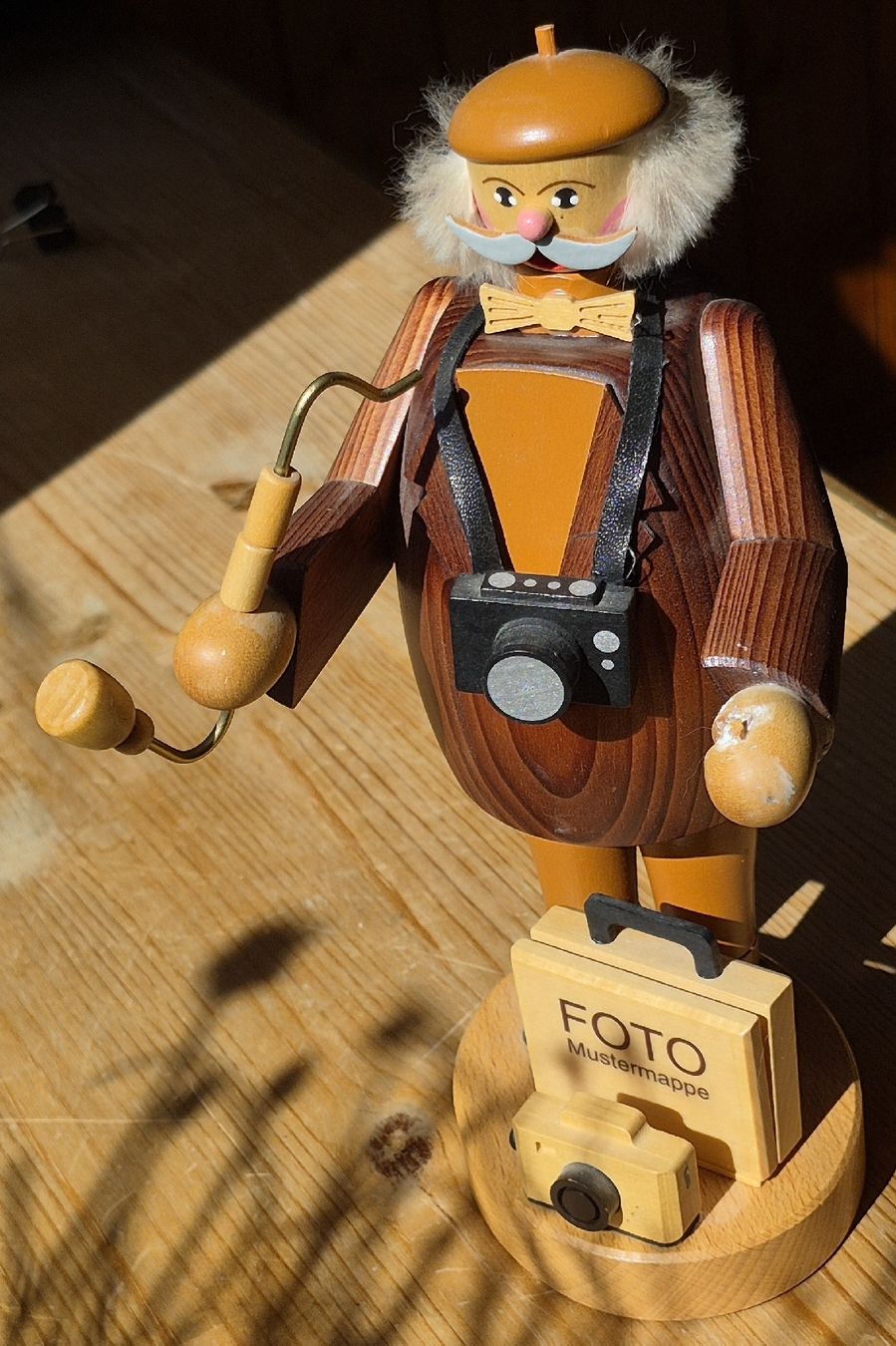 Statuette: Holz Räuchermännchen , Erzgebirge – Usato da Schönengrund venduto da cosmicsunlight 3