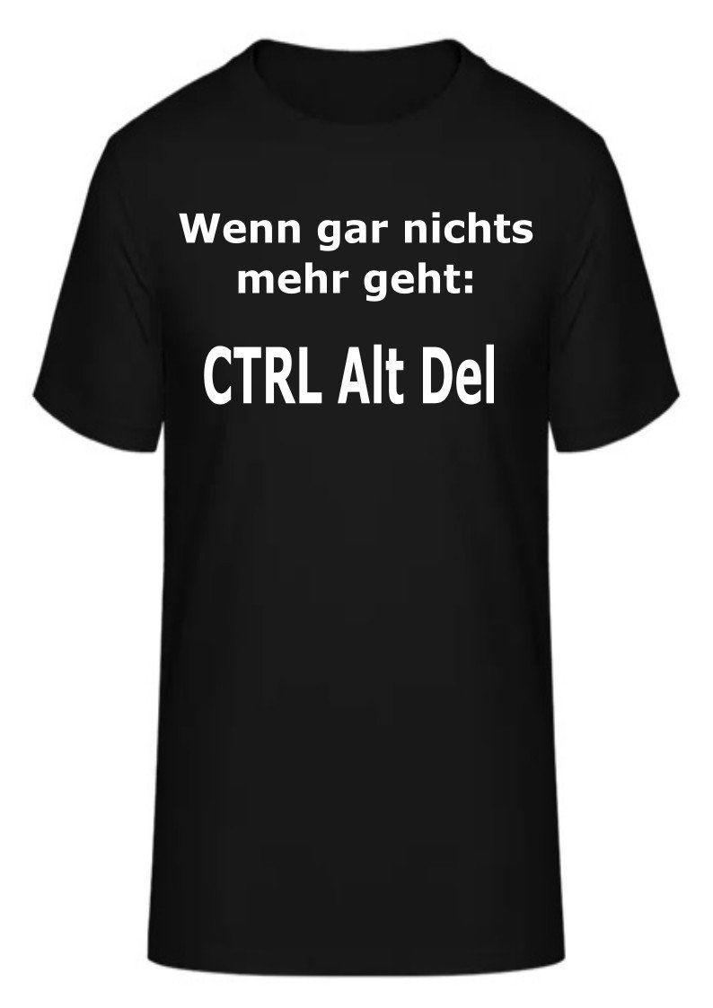 T-shirt: T-Shirt CTRL ALT DEL – Nuovo e nell'imballaggio originale da Zürich venduto da HarlacherIT