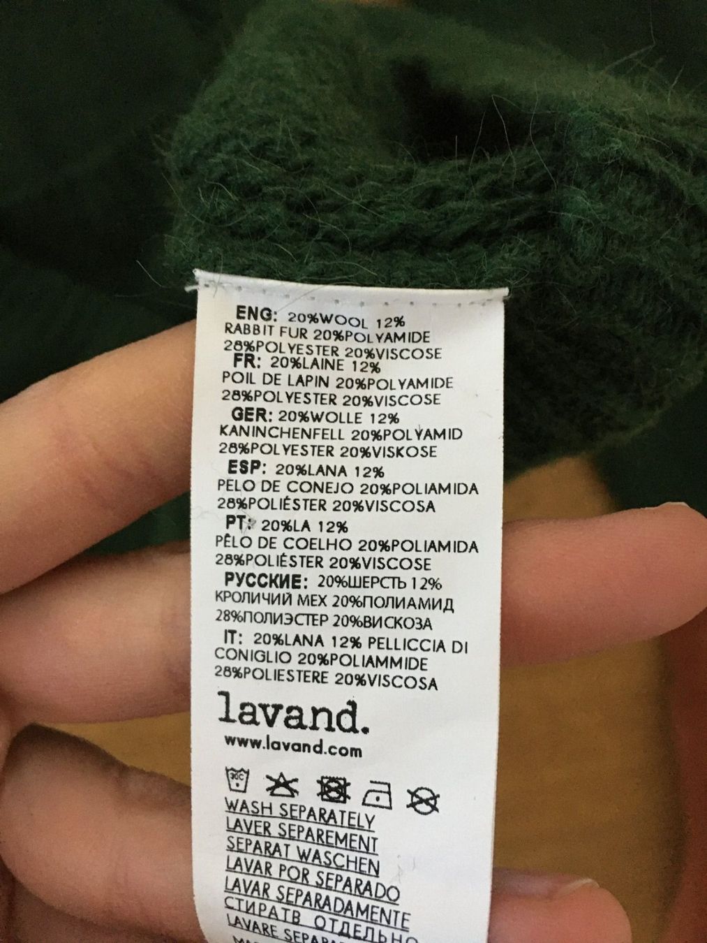 Maglioni & Felpe: Dunkelgrüner Wollpullover von LAVAND M – Usato da Rotkreuz venduto da Vkahlo 3