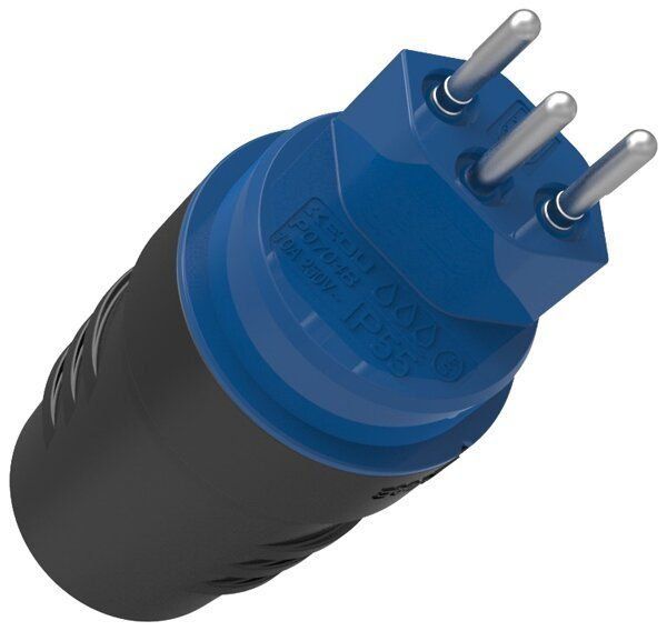 Spine: Stecker T13 IP55 Gummi schwarz – Nuovo e nell'imballaggio originale da Flums venduto da Atutto