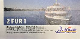 Gutschein 2 Für 1 Bodensee Schifffahrt Romanshorn Tageskarte