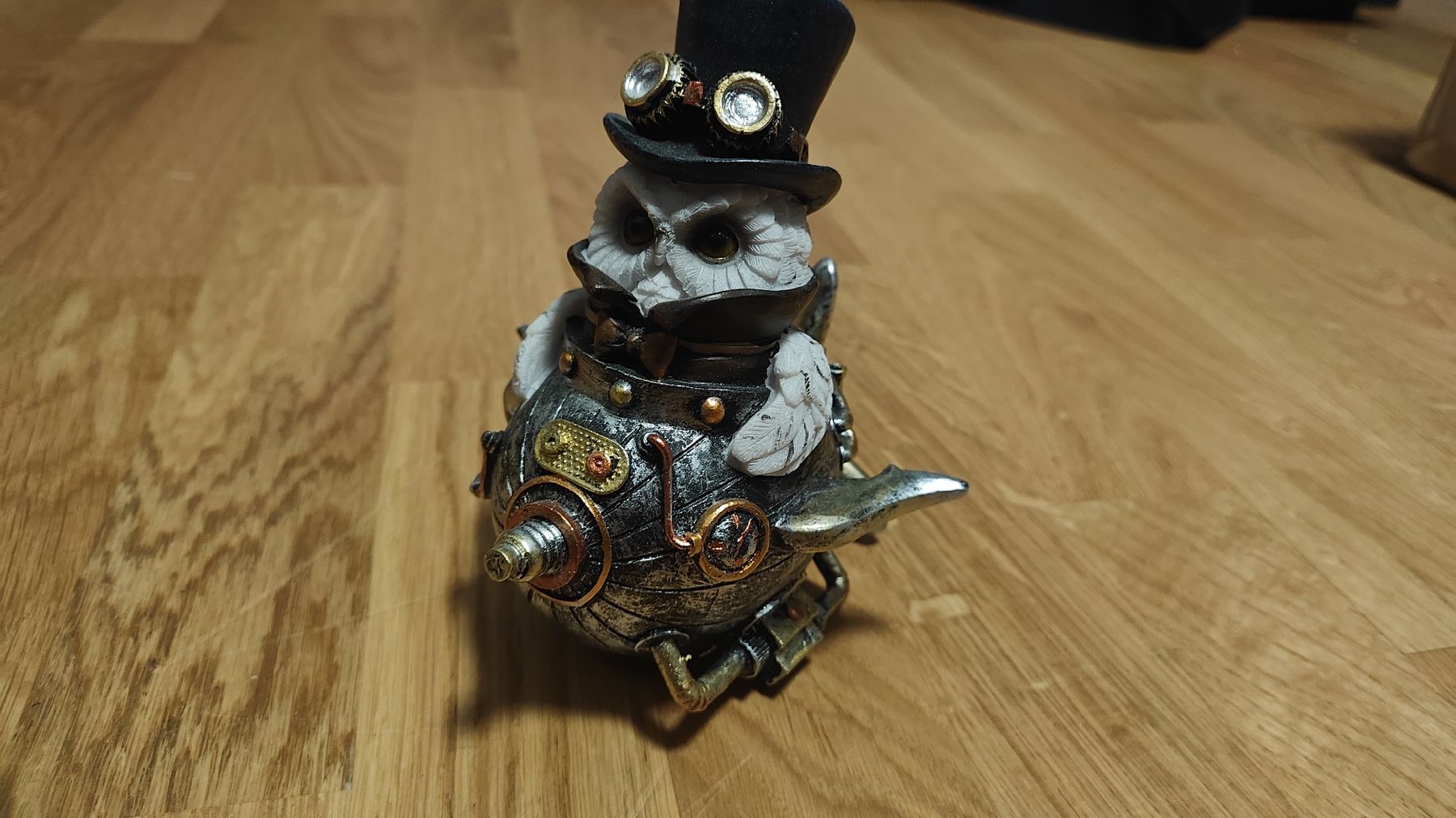 Statuette: Steampunk Eule Pilot - Dekorative Sammlerfigur, Top Zustand – Usato da Gümligen venduto da JohnnyOnyx 2