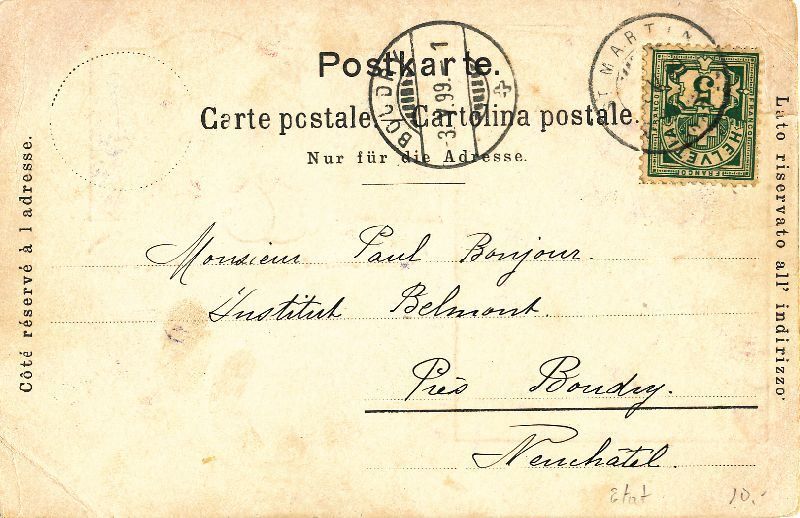 Cartoline postali: Payerne Historische Ansichtskarte Litho +1899 – Usato da Emmenbrücke venduto da teestube 1