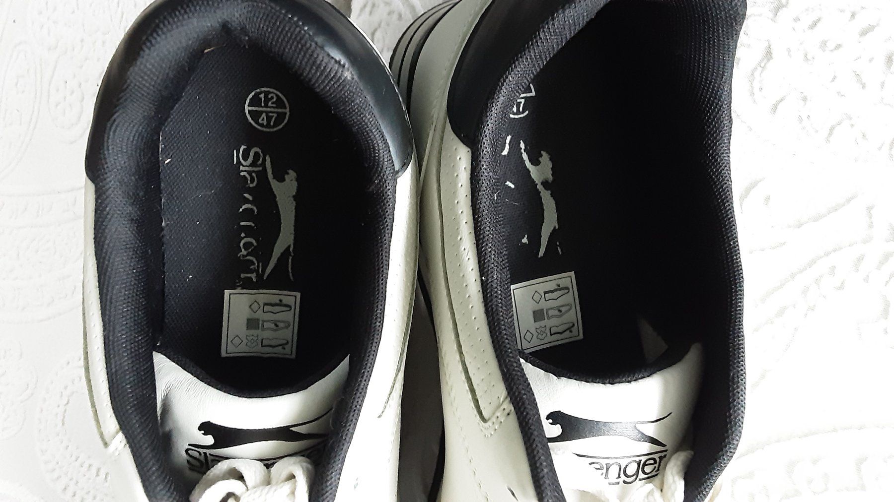 Herrenschuhe: Slazenger Sneaker, weiss, Grösse 47 – Neu (gemäss Beschreibung) aus Arbon von obchod 4
