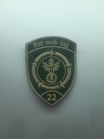 BADGE ECUSSON MILITAIRE SUISSE BAT MOB LOG 22