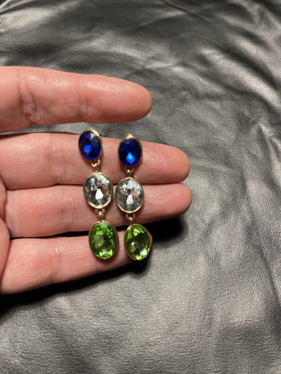 Ohrringe & -stecker: Orecchini lunghi pietre colorate blu verde – Neu (gemäss Beschreibung) aus Gordevio von LanaZimm 5