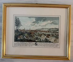 St. Gallen Radierung David Herrliberger gerahmt gebraucht