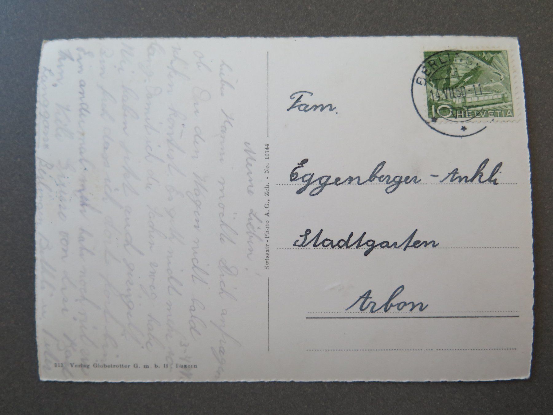 Cartoline postali: BERLINGEN - FLUGAUFNAHME – Usato da Wittenbach venduto da lipasal 1
