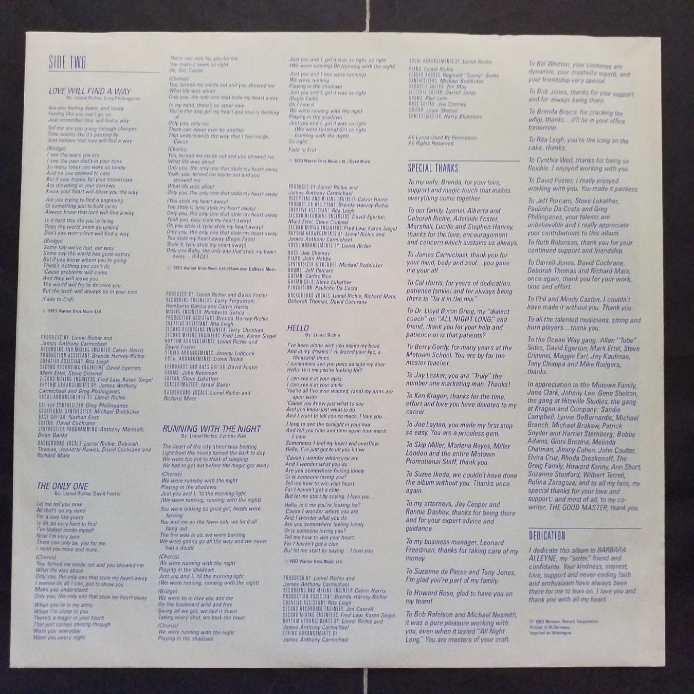 Dischi in vinile: LIONEL RICHIE,  can't slow down - 1984 press  - NEW - – Nuovo (secondo la descrizione) da Yverdon-les-Bains venduto da Jacotreut 5