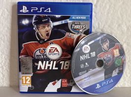 PS4/PS5 NHL 18 video game disc and case