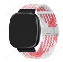 NEUES Armband mohn-weiss für Fitbit Versa 4 Gr. S - 223485