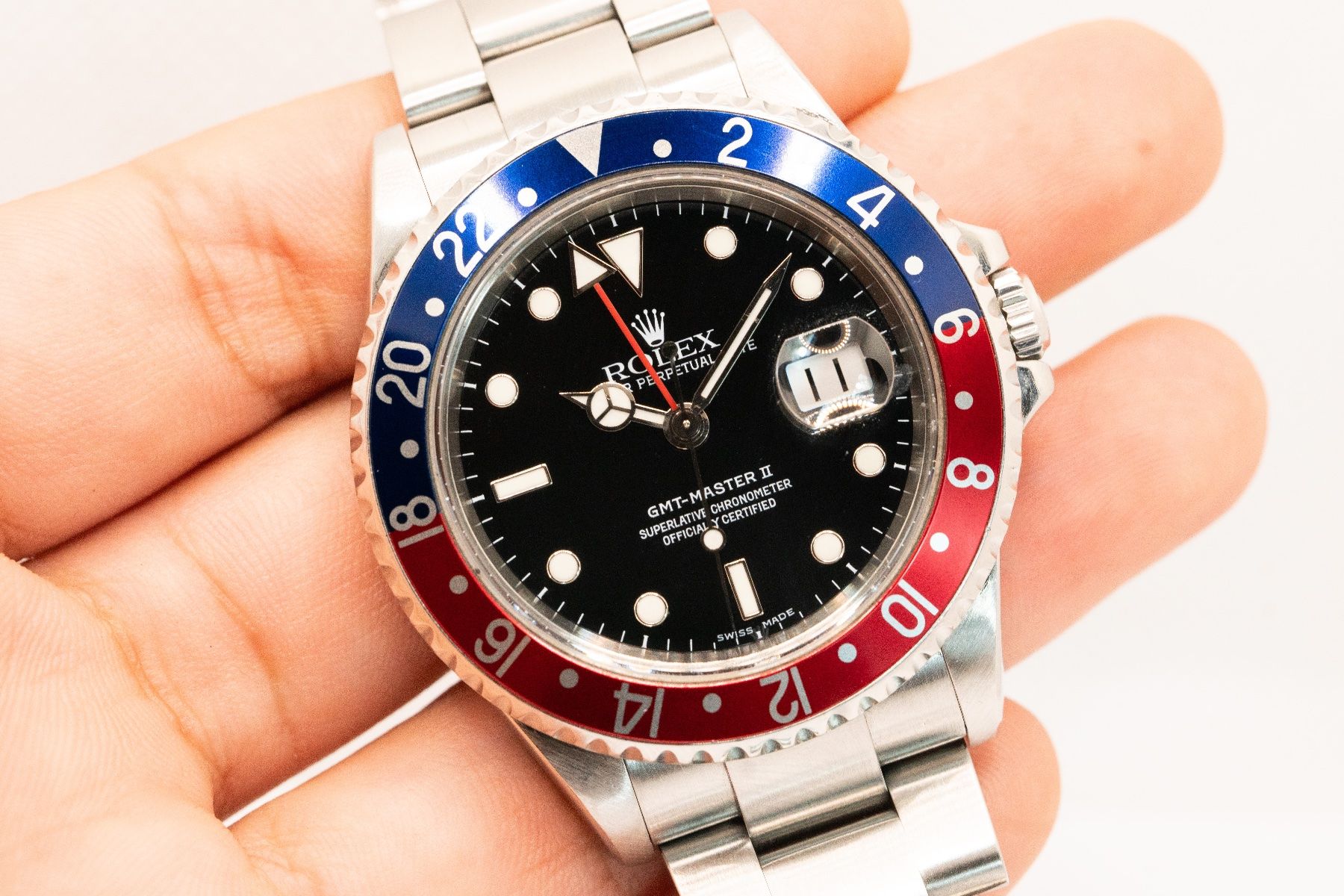 Rolex Orologi: Rolex GMT Master II - Ref. 16710 Pepsi - Top Condition ! – Usato da Genève venduto da LionKing-