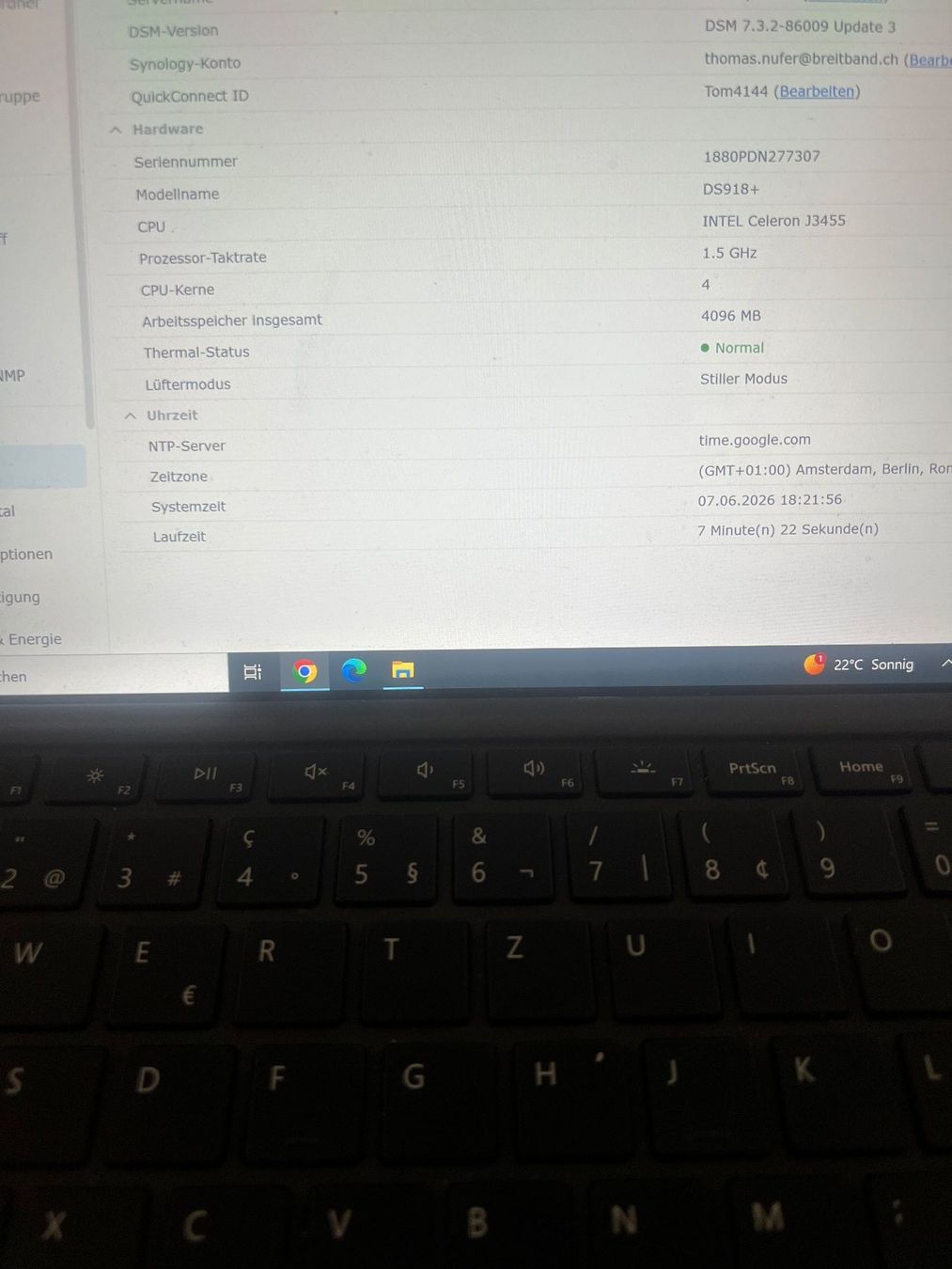 Synology Server: Synology Diskstation 918+ 2x12 2X4 – Usato da Arlesheim venduto da Compi4144 1