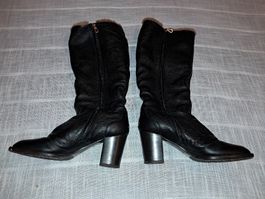 Bally Stiefel, schwarz, Leder, Grösse 41, wie neu!