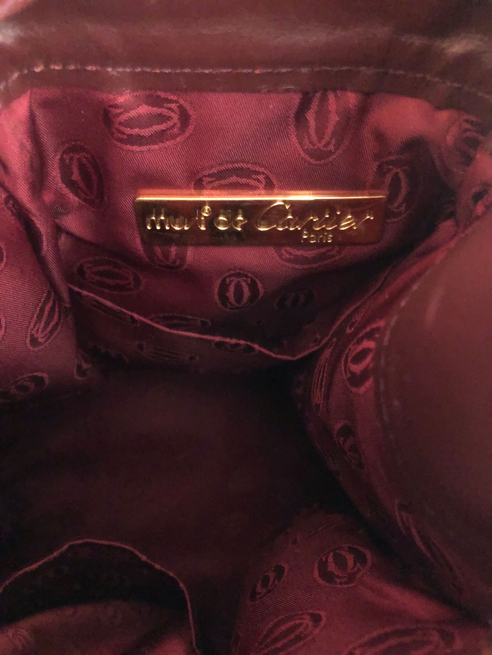 Cartier Borse da donna: Cartier Tasche, Bordeaux, Leder, original – Usato da Aesch LU venduto da Montana70 5