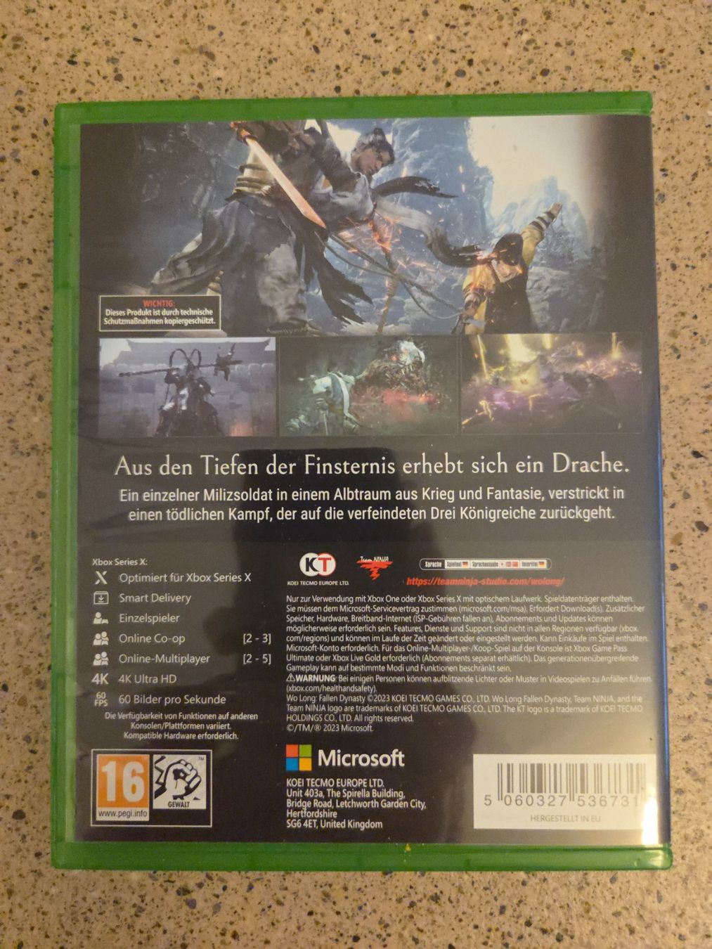 Spiele: Wo Long - Fallen Dynasty, XBox Series X – Gebraucht aus Zürich von sonic87 1