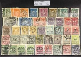 Deutschland Briefmarken-Sammlung 1921-1923