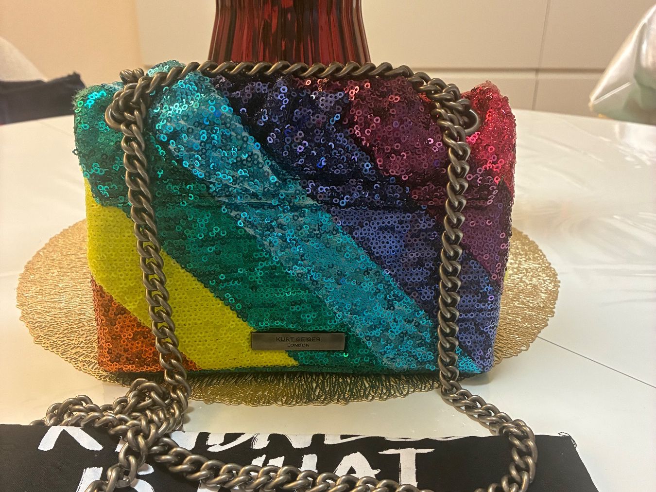 Kurt Geiger Taschen für Damen: Borsa tracolla paillettes KURT GEIGER – Gebraucht aus Zürich von fra_8fn2 1