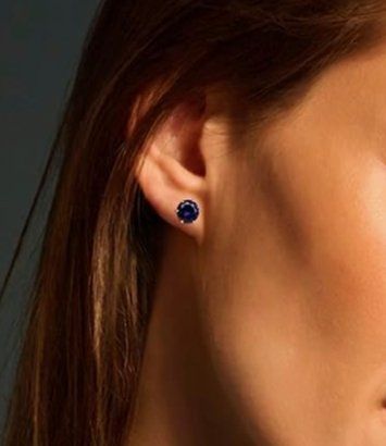 Ohrringe & -stecker: Ohrringe aus gelbgold und Saphir – Neu und originalverpackt aus Hemmental von Zirconwelt 2