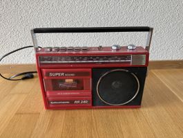 Grundig RR 240 Vintage Kassettenrecorder Radio 1980s