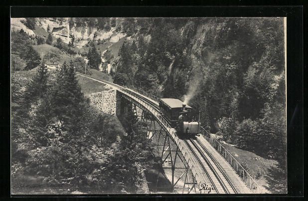 Ansichtskarten: AK Rigibahn auf der Schnurtobelbrücke – Gebraucht aus Berlin von bartko-reher