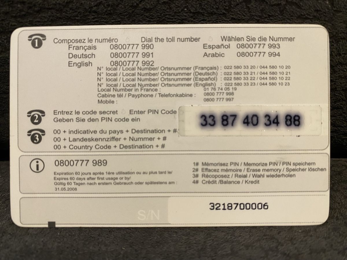 Schede telefoniche: Carte – Usato da Lausanne venduto da babacard10 1