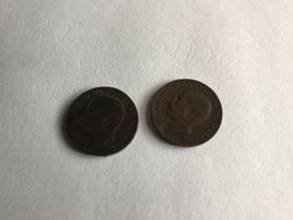 2x5 Cent Münzen Italien
