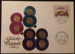 1988: Münzbrief Glücks-Rappen St.Heiligkreuz-8.-8.88--8