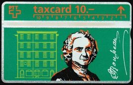 Taxcard P-38, S038.b Jean-Jacques Rousseau ungebraucht