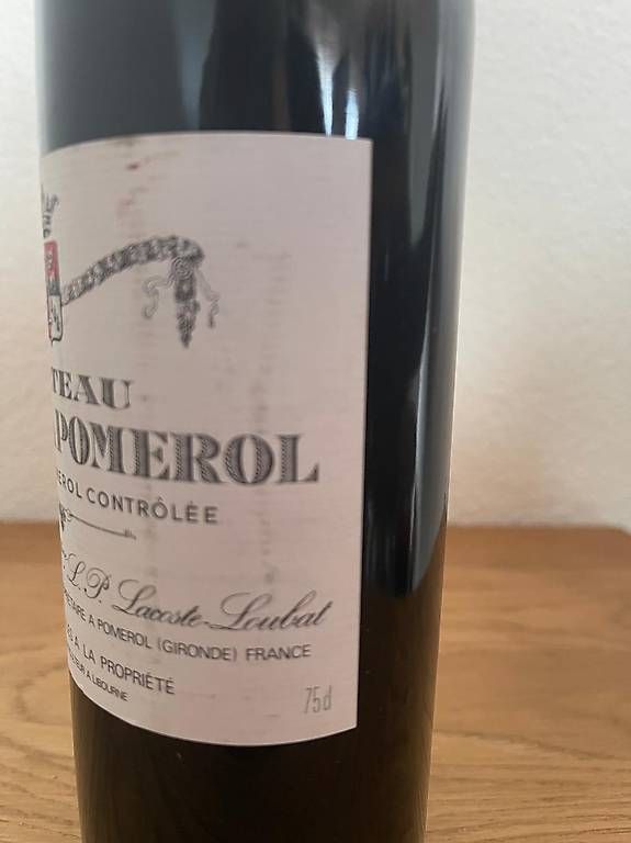 Vino: Wein - Château Latour a Pomerol - 1982 – Nuovo (secondo la descrizione) da Triesen venduto da Chevalley 3