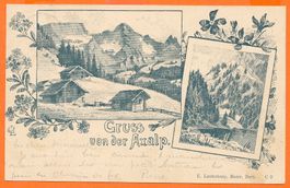 Gruss von der AXALP / BE - 1898 - TOP!
