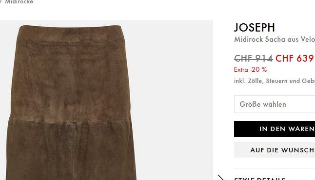 Gonne: Joseph  Lederrock / jupe en cuir  .36 – Usato da Collonges venduto da Auganien 9