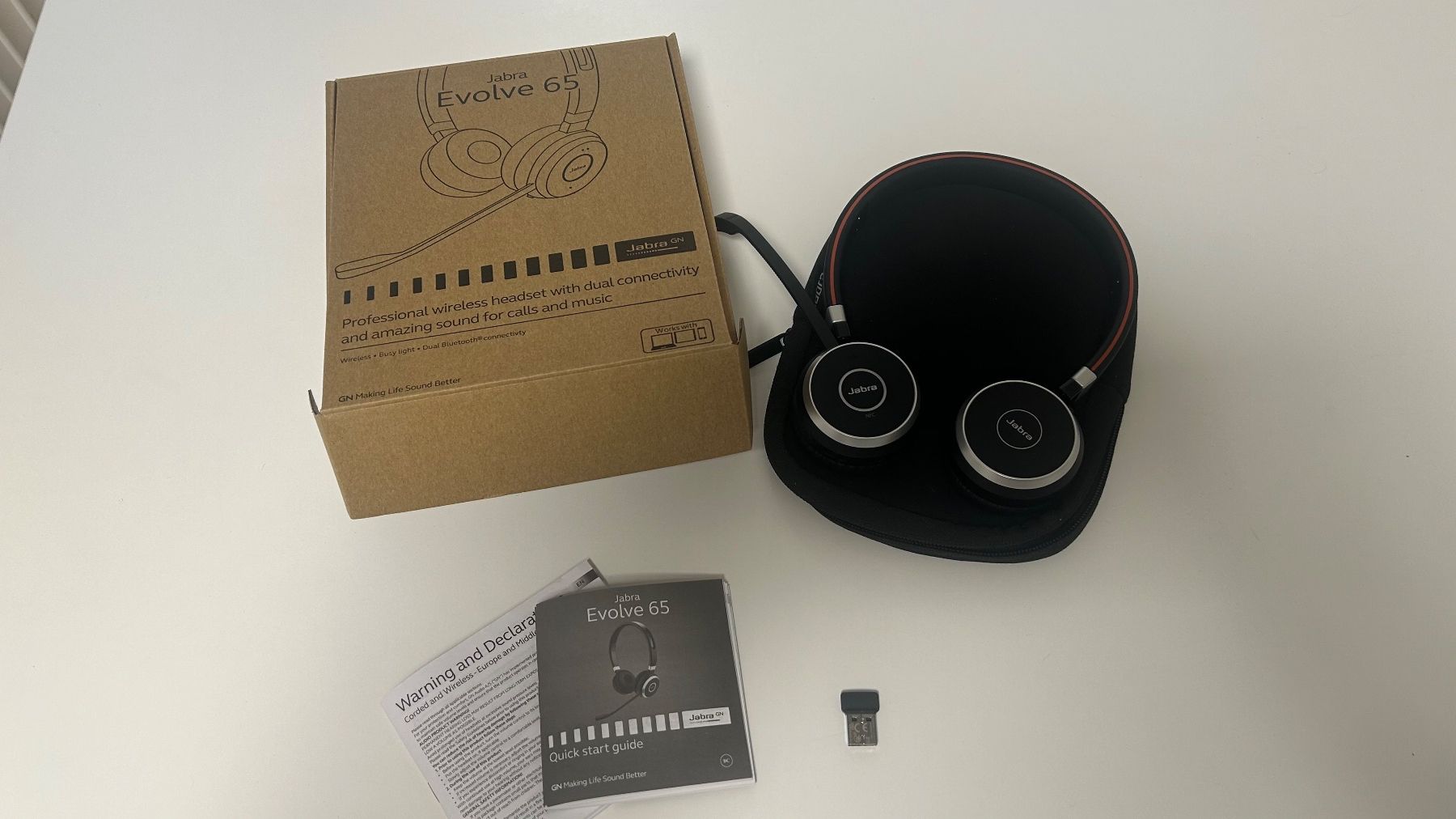 Jabra Kopfhörer: Jabra Evolve 65 Stereo Kopfhörer mit Mikrofon und Etui – Gebraucht aus Zofingen von energystar 1