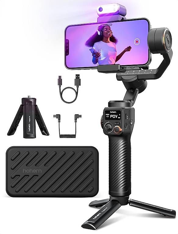 Action Cam: Stabilisateur Hohem iSteady M6 Kit, avec éclairage, noir – Gebraucht aus Les Paccots von jco_hrs6 1