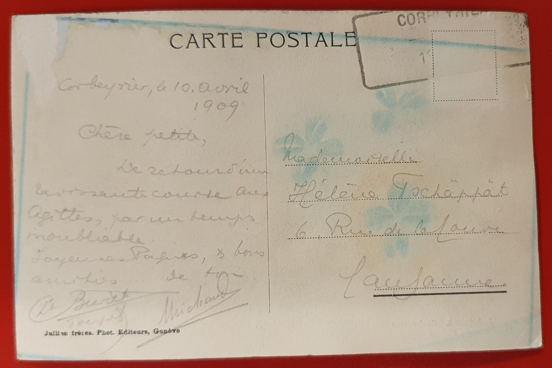 Cartoline postali: Corbeyrier 1909 – Usato da Kreuzlingen venduto da Rschweiz1 1