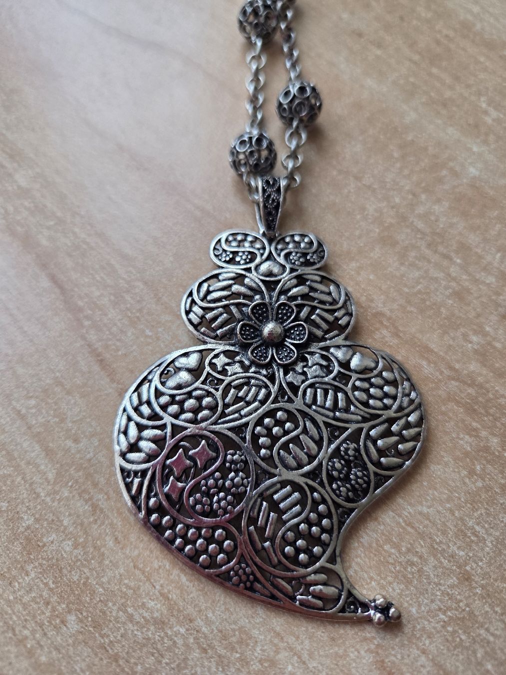Catenine: Lange Metall Modeschmuck Kette ca 80cm – Usato da Winterthur venduto da katzen07 2