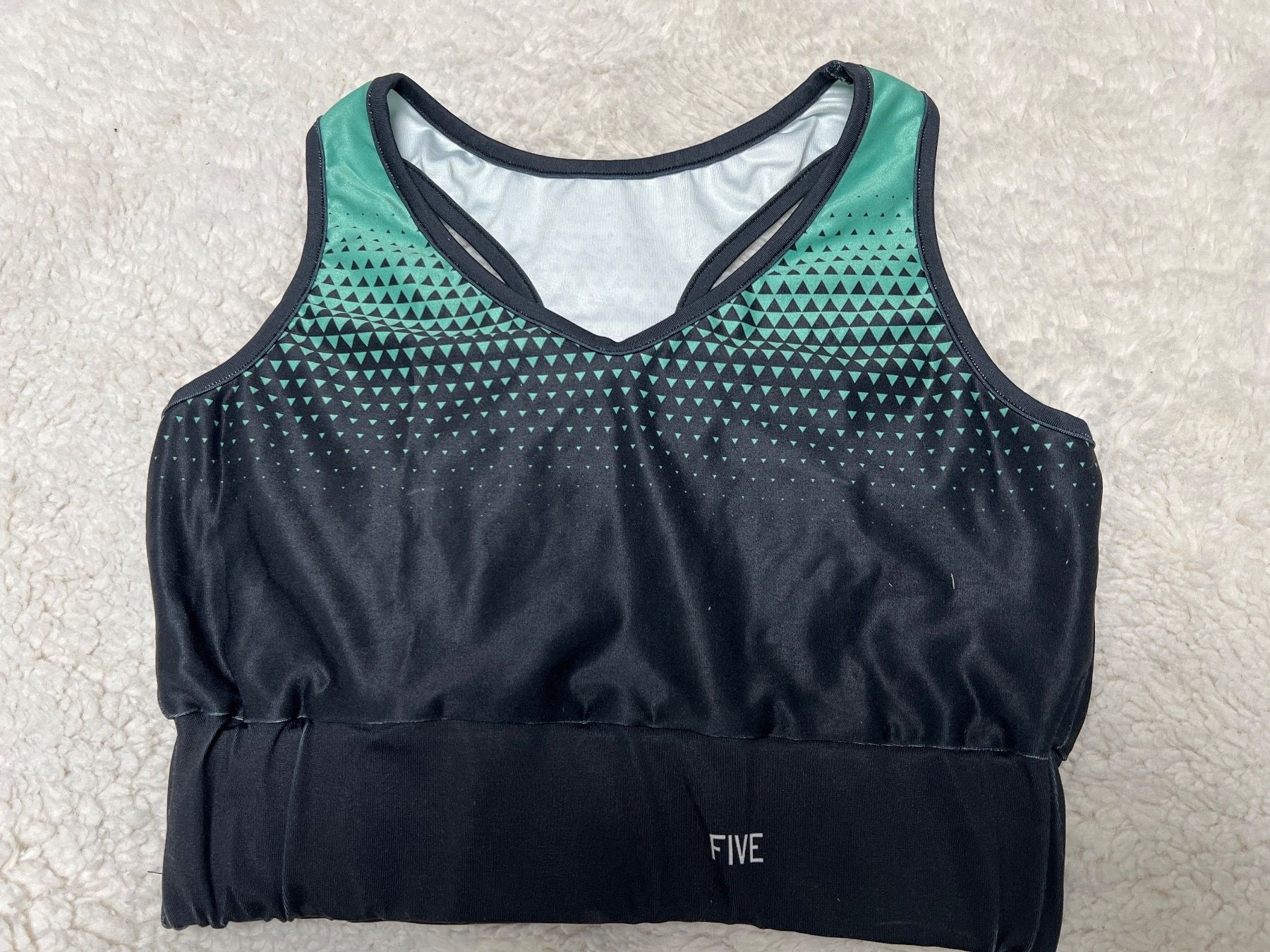 Top: Brassière Sport Turquoise/Noir T.S – Nuovo e nell'imballaggio originale da Chenens venduto da anasantos90