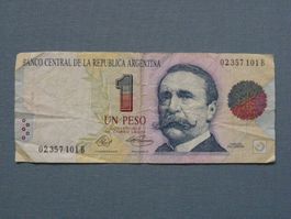 Argentinien 1 Peso Banknote - Seltenes Sammlerstück!