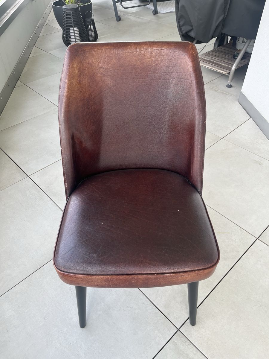 Poltrone: 3 Vintage Echtleder Sessel – Usato da Au SG venduto da t.zimmi
