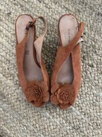 Sandali con zeppa 5th Avenue in pelle marrone taglia 40