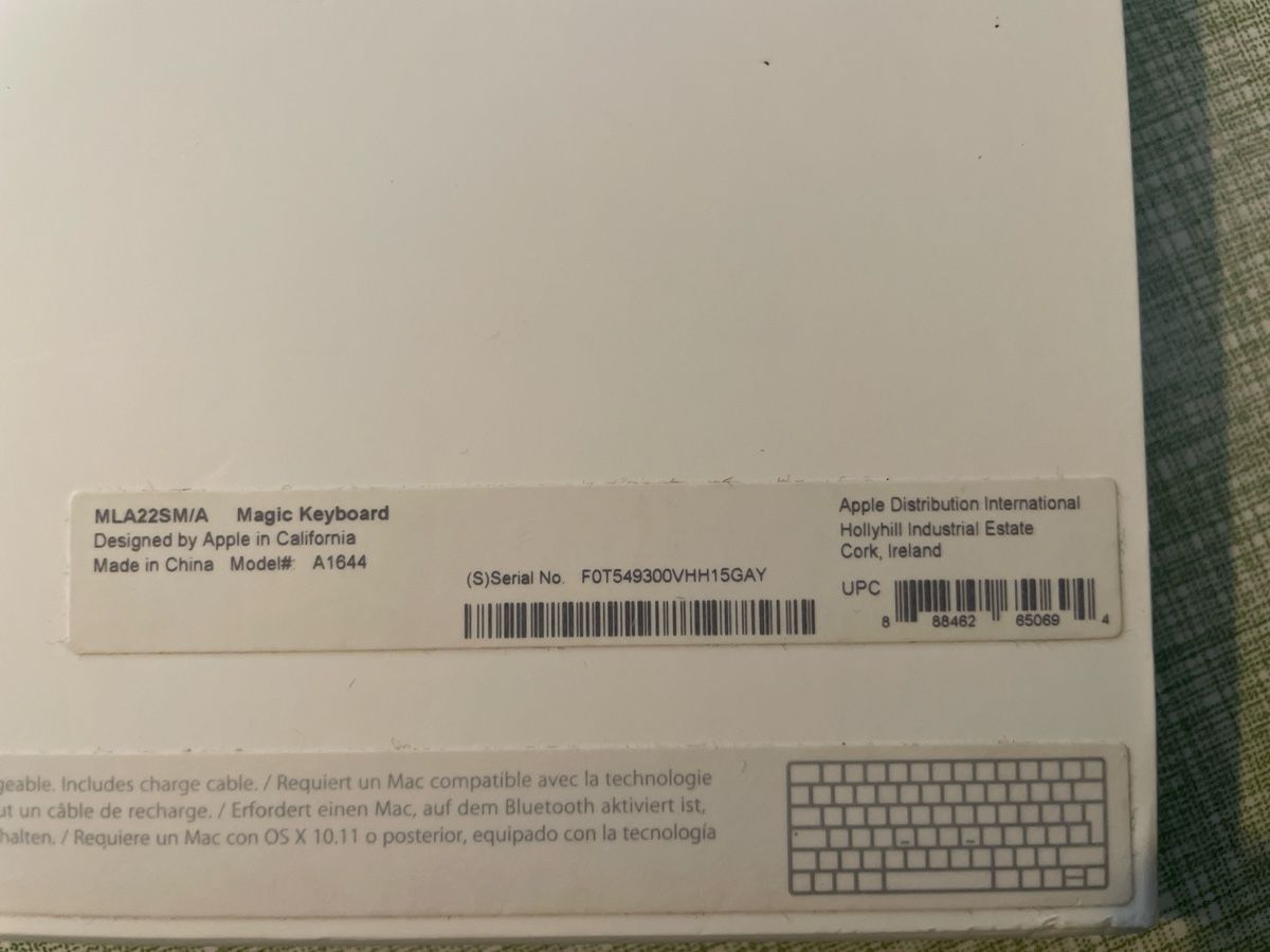 Apple Tastiere: Apple Tastatur Magic Keyboard – Usato da Bern venduto da man_l89k 2