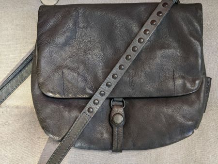 AUNTS & UNCLES : Petit sac crossbody cuir gris foncé