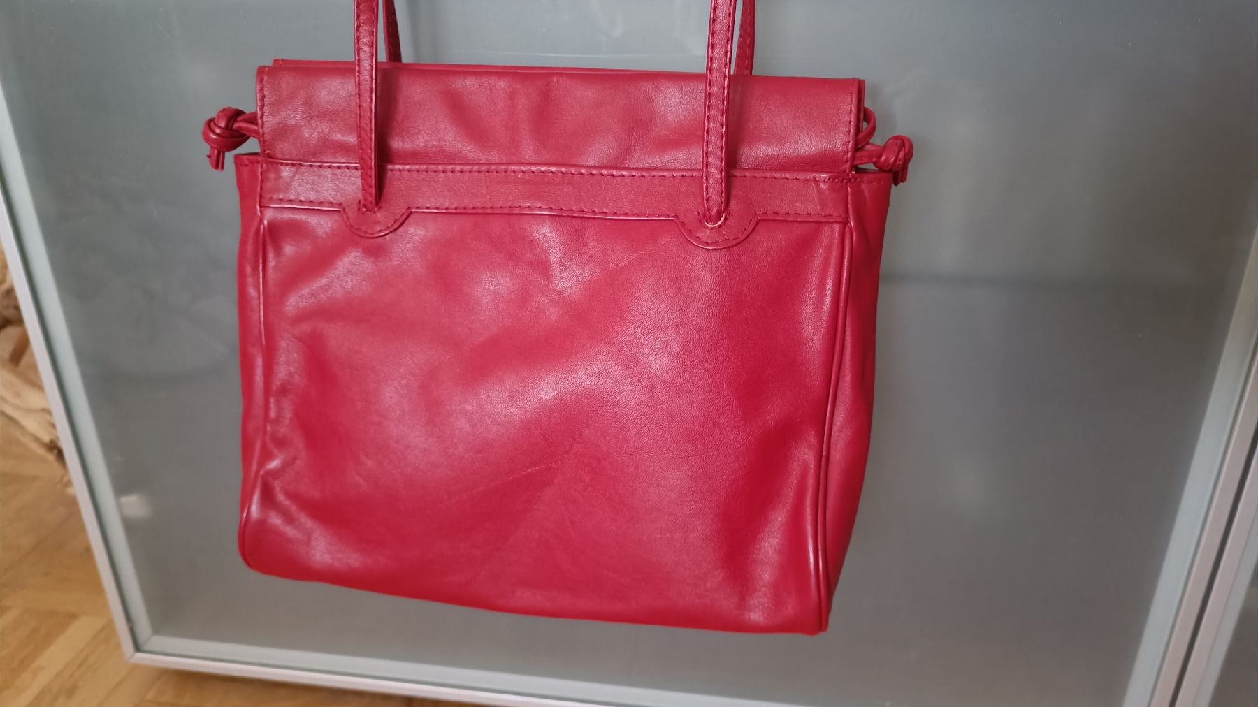 Borse da donna: Rote Damentasche/Handtasche aus Leder – Usato da Baden venduto da zuppel 2