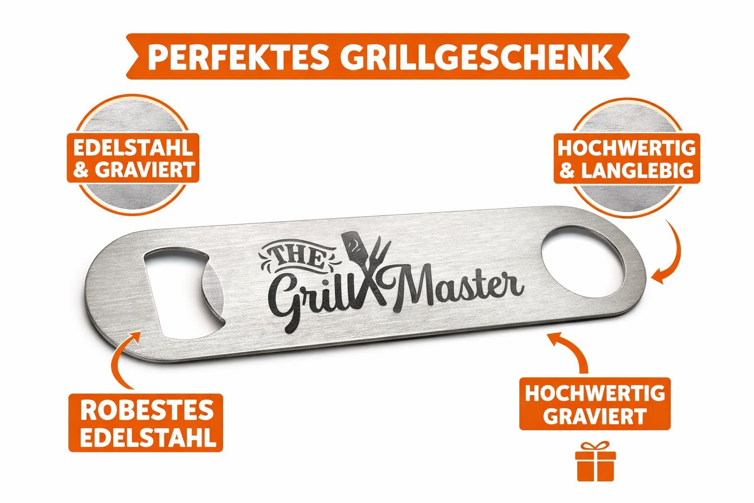 Elettrodomestici da cucina: Grill Master Flaschenöffner - Edelstahl – Nuovo e nell'imballaggio originale da Fischbach-Göslikon venduto da Chipperfield01 1