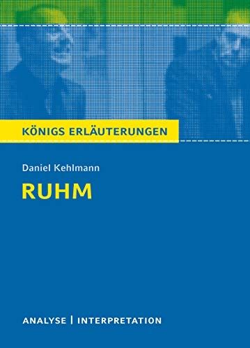 Libri: Daniel Kehlmann "Ruhm" Analyse Interpretation Buch – Nuovo (secondo la descrizione) da Zuchwil venduto da simge_1907