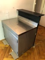 Gastro Chromstahlmöbel mit Bartisch