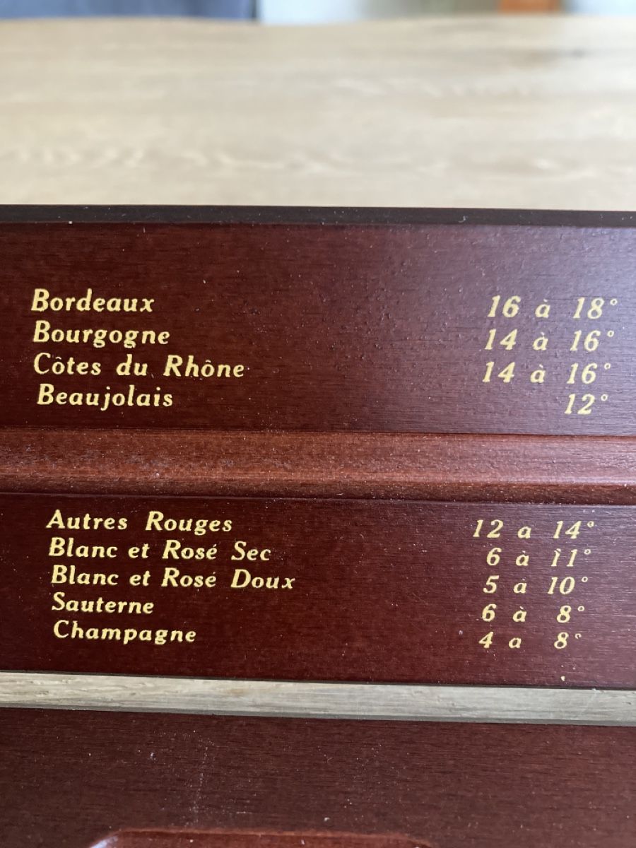 Altro per la casa: Weinthermometer in Holzschachtel – Nuovo (secondo la descrizione) da Frenkendorf venduto da silasho 2