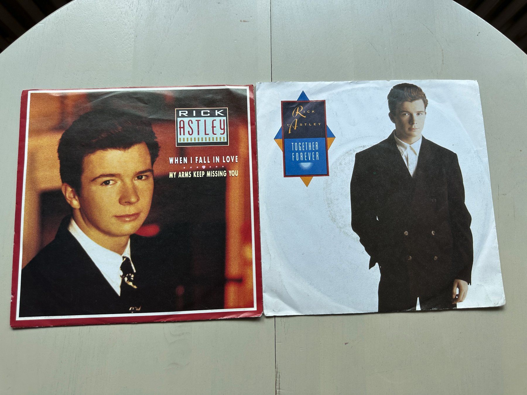 Schallplatten: RICK ASTLEY tolle Singles Kult 80's – Gebraucht aus Basel von Partridge