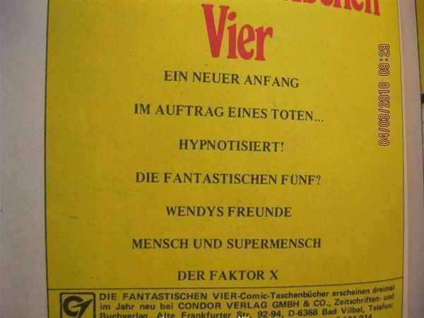 Fumetti: 3x Die Fantastischen Vier Comics Taschenbücher (1985 - 1988) – Usato da Affoltern am Albis venduto da Andrezc 6